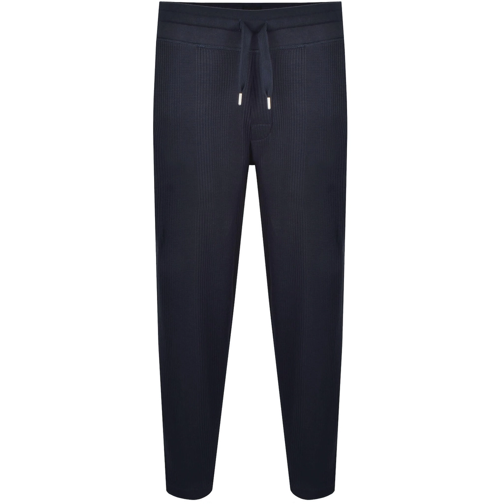 Hugo Boss BOSS Waffle Structure Joggers Navy